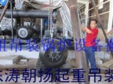 北京起重搬迁水泵机组人工吊装搬运到基础定位