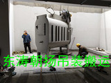 北京起重吊装搬运公司海淀直燃机分体吊装下一层人工搬运基础组装就位