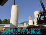 北京起重吊装搬运大兴北氧联合气体有限公司立式罐吊装定位